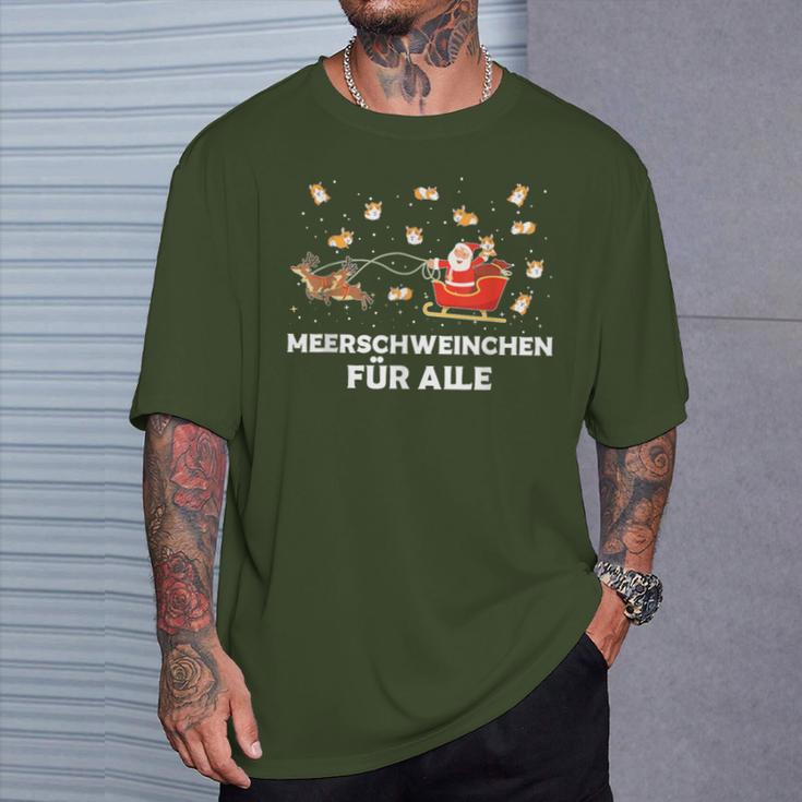 Guinea Pigs For All Guinea Pig Santa Claus T-Shirt Geschenke für Ihn