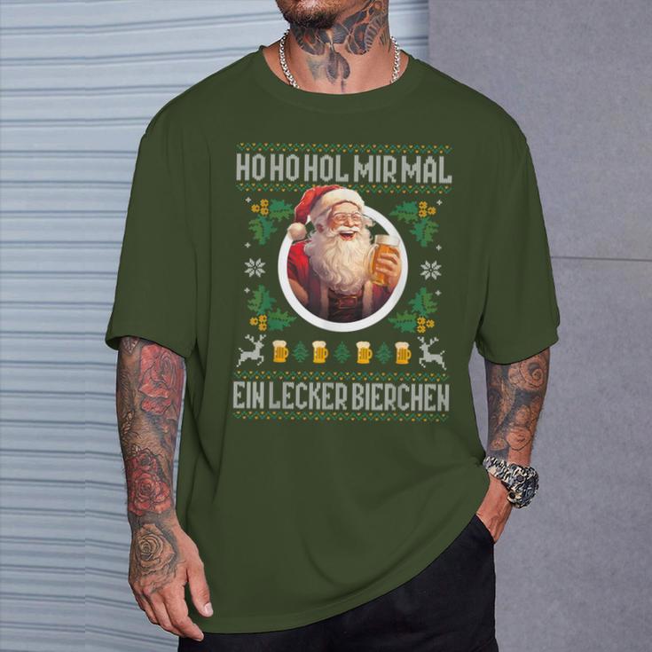 'Ho Ho Hol Mir Mal Ein Lecker Bierchen X Christmas Beer T-Shirt Geschenke für Ihn