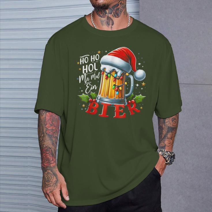 Ho Ho Hol Mir Mal Ein Bier Christmas T-Shirt Geschenke für Ihn