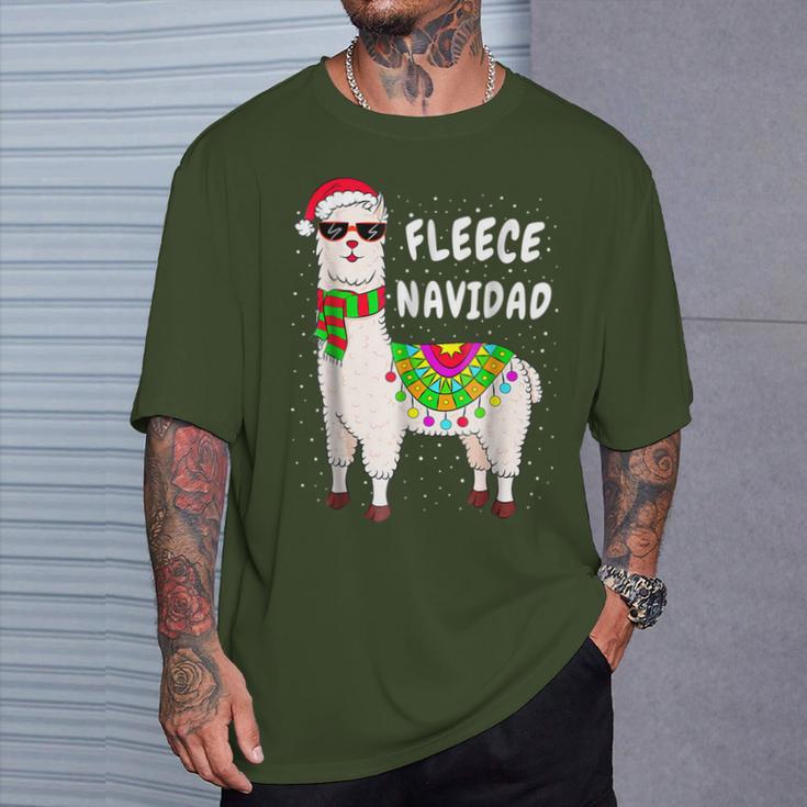 Llama Alpaca Christmas Fleece Navidad T-Shirt Geschenke für Ihn