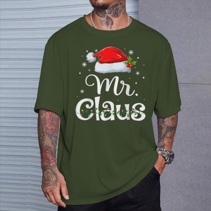 Mr And Mrs Claus Pyjama Santa T-Shirt Geschenke für Ihn