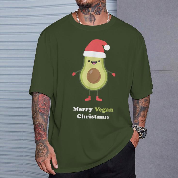 Vegan Christmas Avocado Xmas Christmas egan T-Shirt Geschenke für Ihn