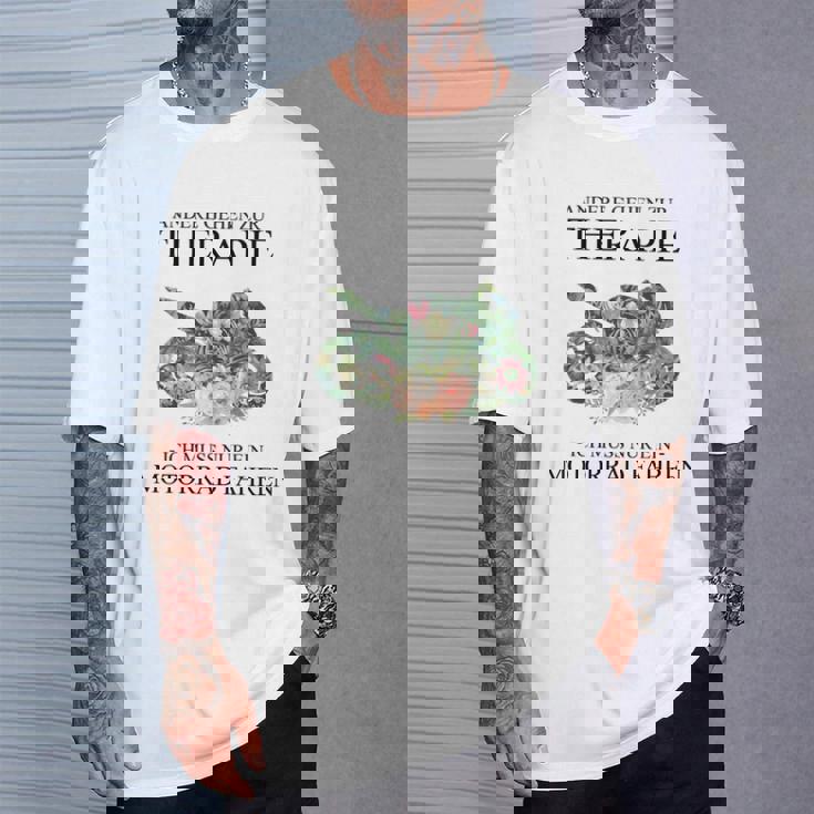Andere Gehen Zur Therapie Motorcycle T-Shirt Geschenke für Ihn