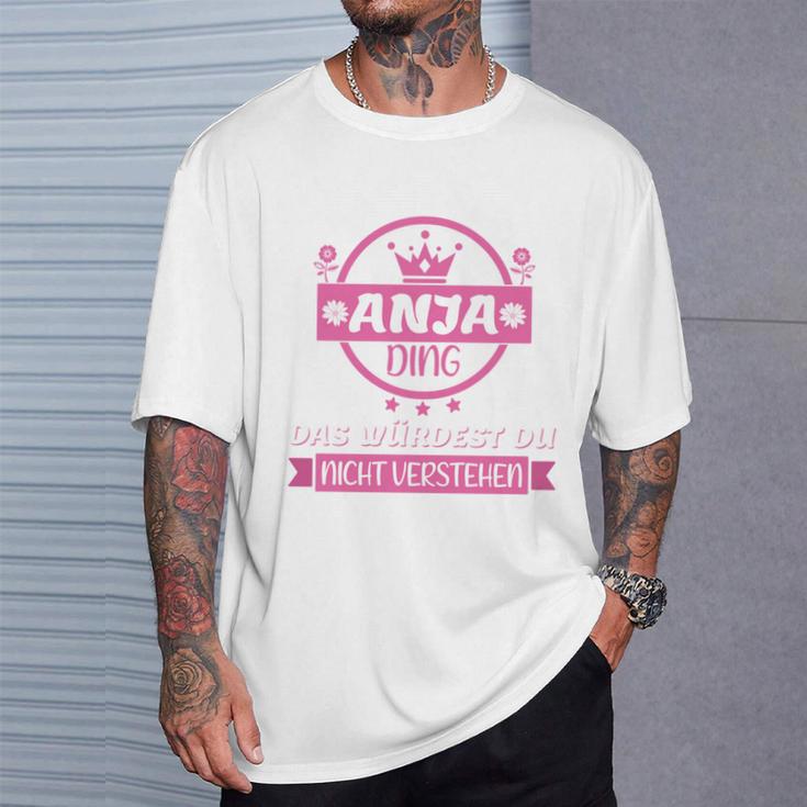 Anja Name First Name Name Day Das Ist Ein Anja Ding T-Shirt Geschenke für Ihn