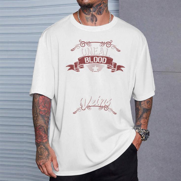 Oneal Blood Runs Through Myeins Last Name Family S T-Shirt Geschenke für Ihn