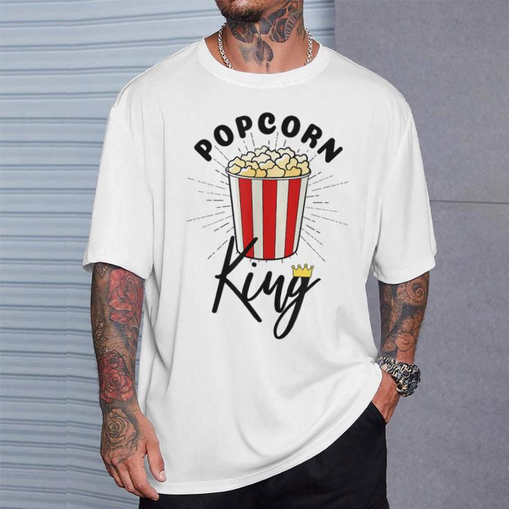 Popcorn King Popcorn Costume Film Cinema T-Shirt Geschenke für Ihn