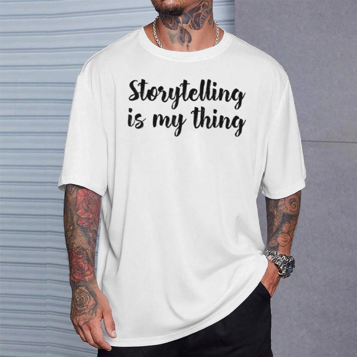 Storytelling Ist Mein Ding Story Telling Folk-Legenden T-Shirt Geschenke für Ihn