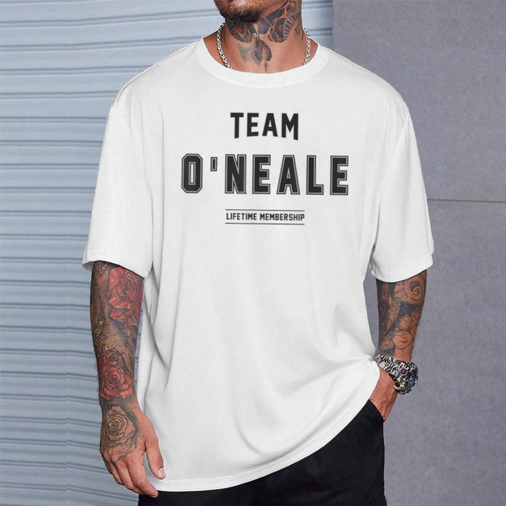 Team O'neale Proud Family Last Name Family T-Shirt Geschenke für Ihn