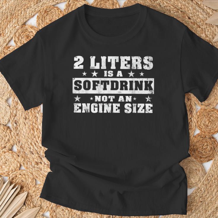 2 Litre Soft Drink Engine Size 8 Engine Size T-Shirt Geschenke für alte Männer