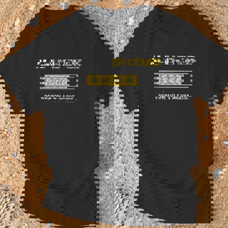 All-In En Cours Poker Humour Cadeau Poker Homme Tapis Jetons T-Shirt Cadeaux pour les vieillards