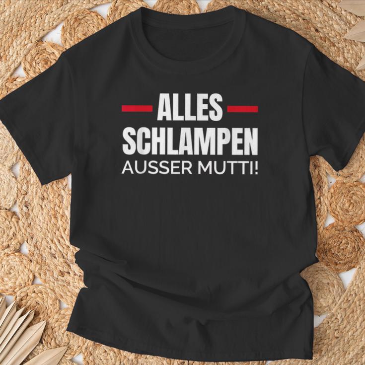 Alles Schlampe Ausser Mutti Provokative Humour T-Shirt Geschenke für alte Männer