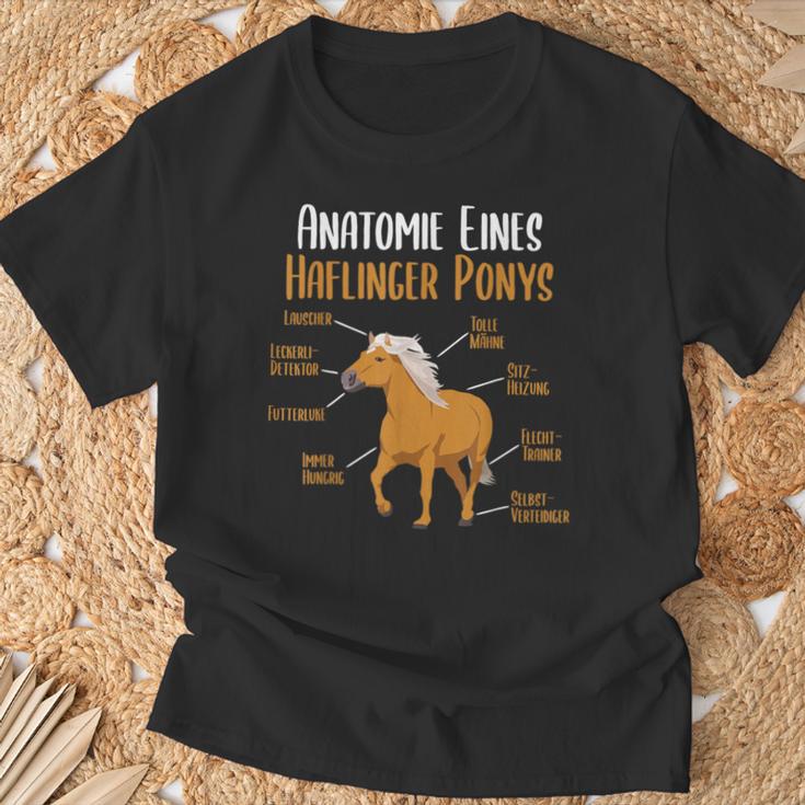 Anatomy Of A Haflinger Pony Haflinger Horse T-Shirt Geschenke für alte Männer