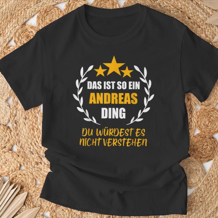 Andreas Das Ist So Ein Andreas Ding Name First Name Fun S T-Shirt Geschenke für alte Männer