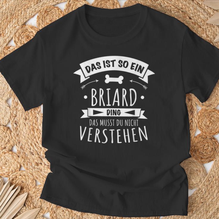 With Briard Dog Owners Dogs Das Ist So Ein Briard Ding T-Shirt Geschenke für alte Männer