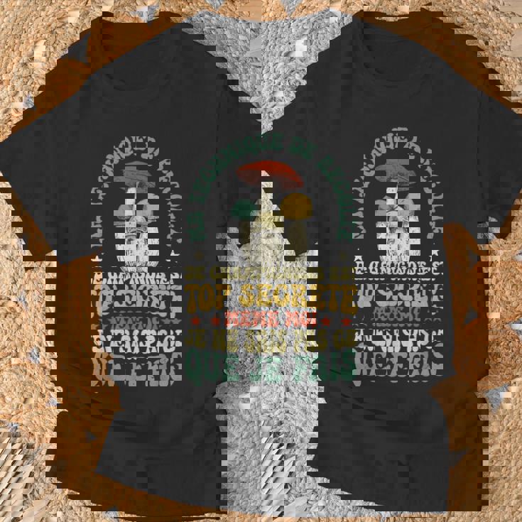 Champignon Cèpes Ma Technique De Récolte De Champignons T-Shirt Cadeaux pour les vieillards