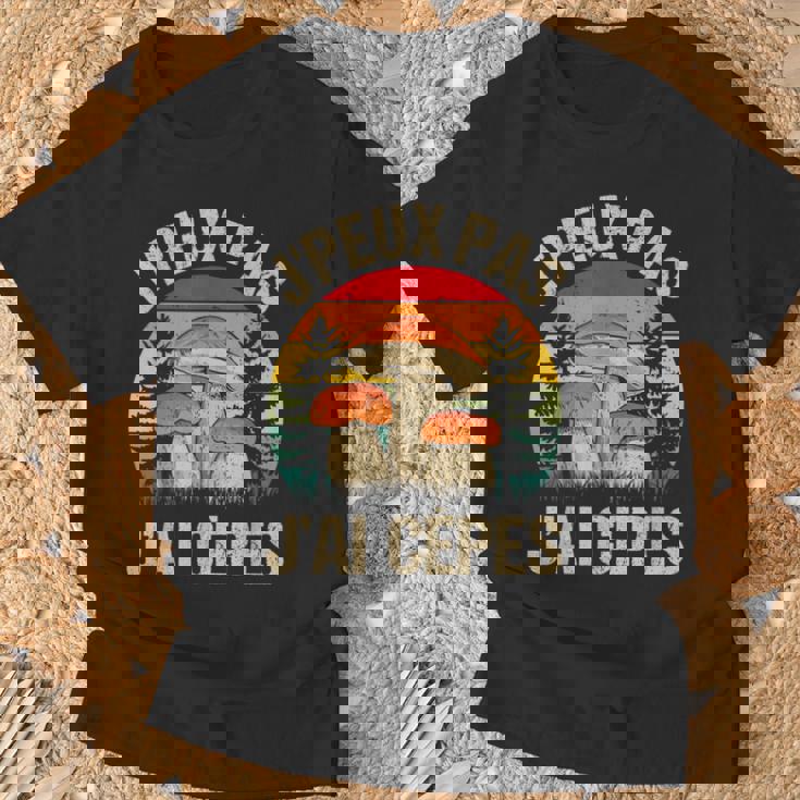 Champignon Drôle Champignons J'peux Pas J'ai Cèpes T-Shirt Cadeaux pour les vieillards