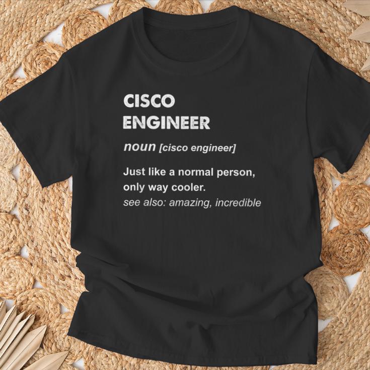 Cisco Engineer T-Shirt Geschenke für alte Männer