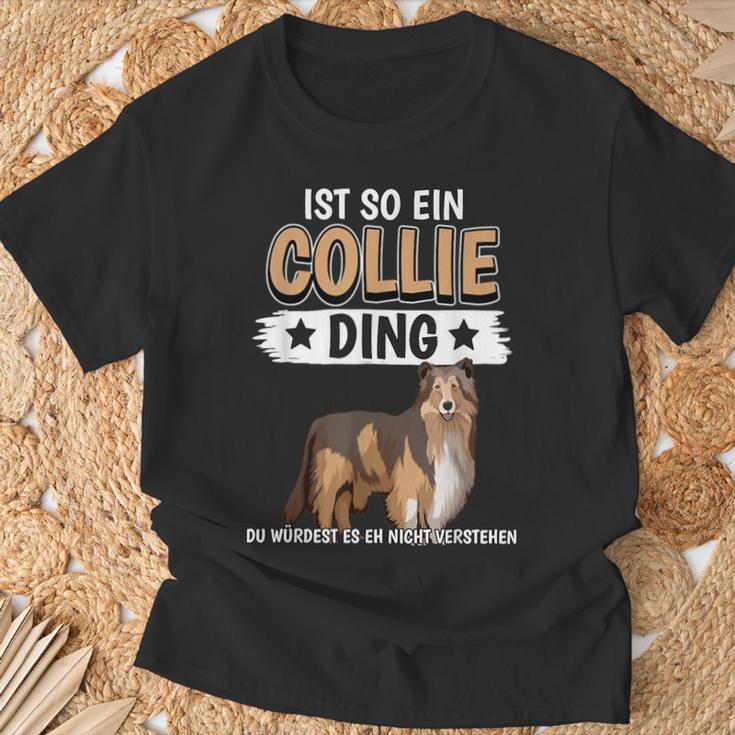 Collie Ist So Ein Collie Ding Longhaarcollie T-Shirt Geschenke für alte Männer