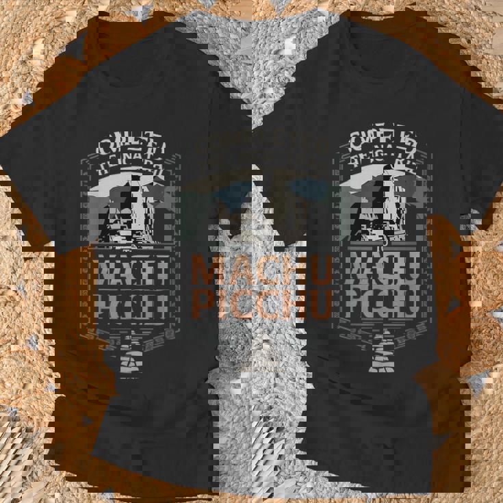 Completed The Inca Trail To Machu Picchu Adventure T-Shirt Gifts for Old Men