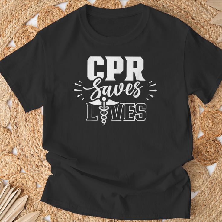 Cpr Rettet Leben Paramedic Emergency Paramedic Profession T-Shirt Geschenke für alte Männer