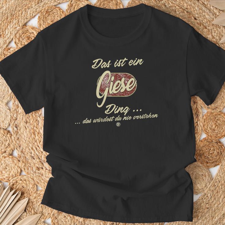 Damen Das Ist Ein Giese Ding Lustiges Familie Giese Mit-Ausschnitt T-Shirt Geschenke für alte Männer