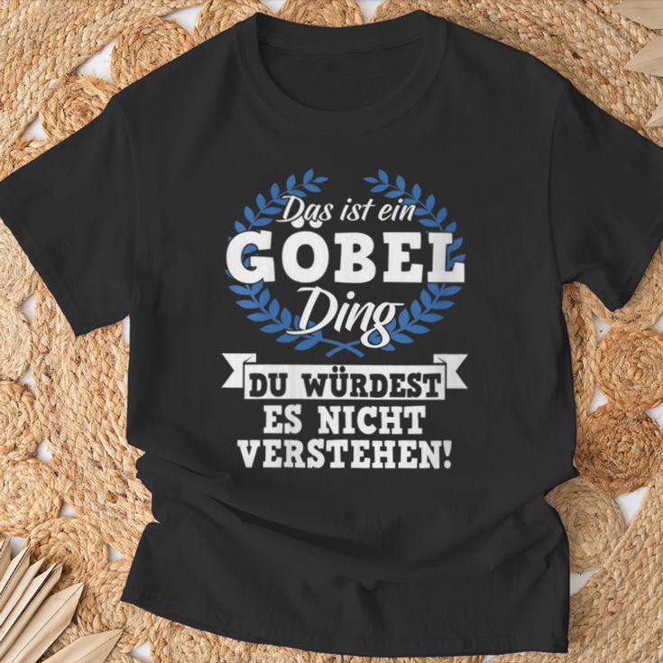 Damen Das Ist Ein Göbel Ding Du Würdest Es Nichterstehen Mit-Ausschnitt T-Shirt Geschenke für alte Männer