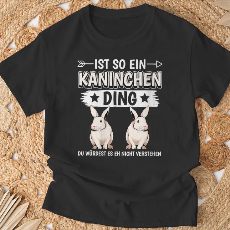 Damen Ist So Ein Kaninchen Ding Kaninchen Mit-Ausschnitt T-Shirt Geschenke für alte Männer