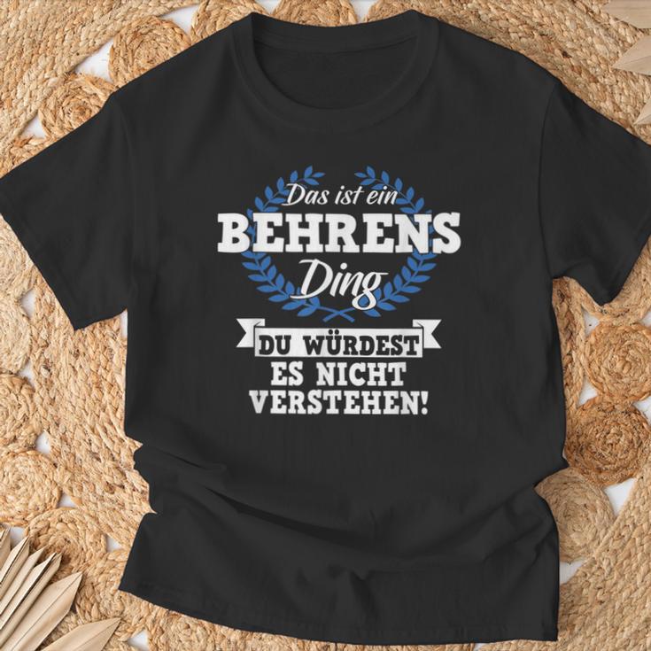 Das Ist Ein Behrens Ding Du Würdest Es Nicht Understand T-Shirt Geschenke für alte Männer