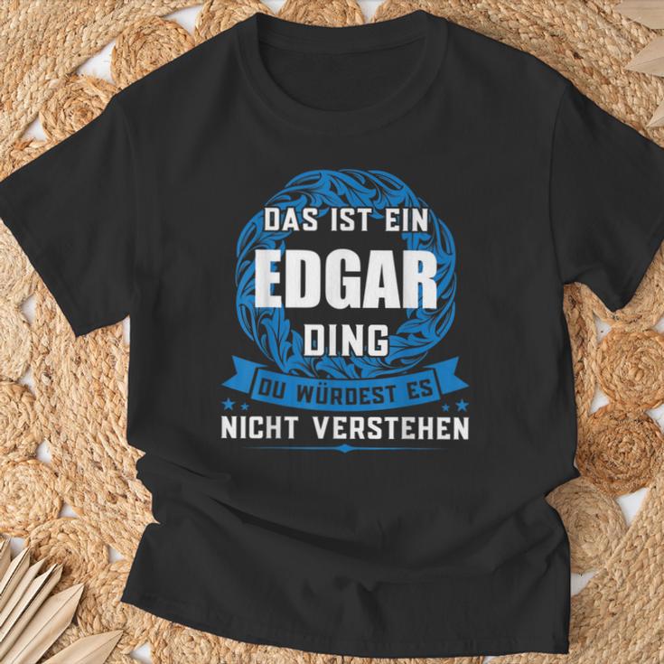 Das Ist Ein Edgar Dingorname T-Shirt Geschenke für alte Männer