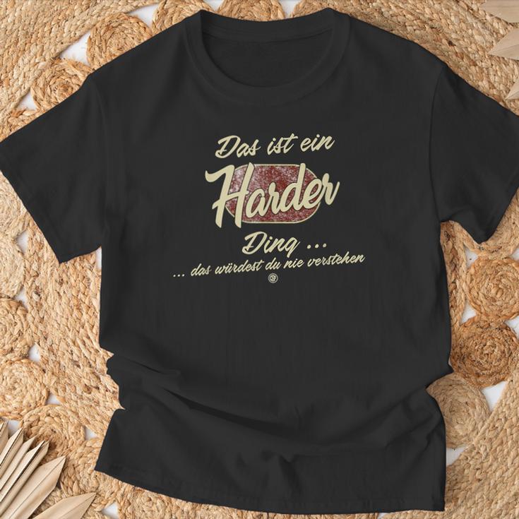 Das Ist Ein Harder Ding Lustiges Familie Harder T-Shirt Geschenke für alte Männer