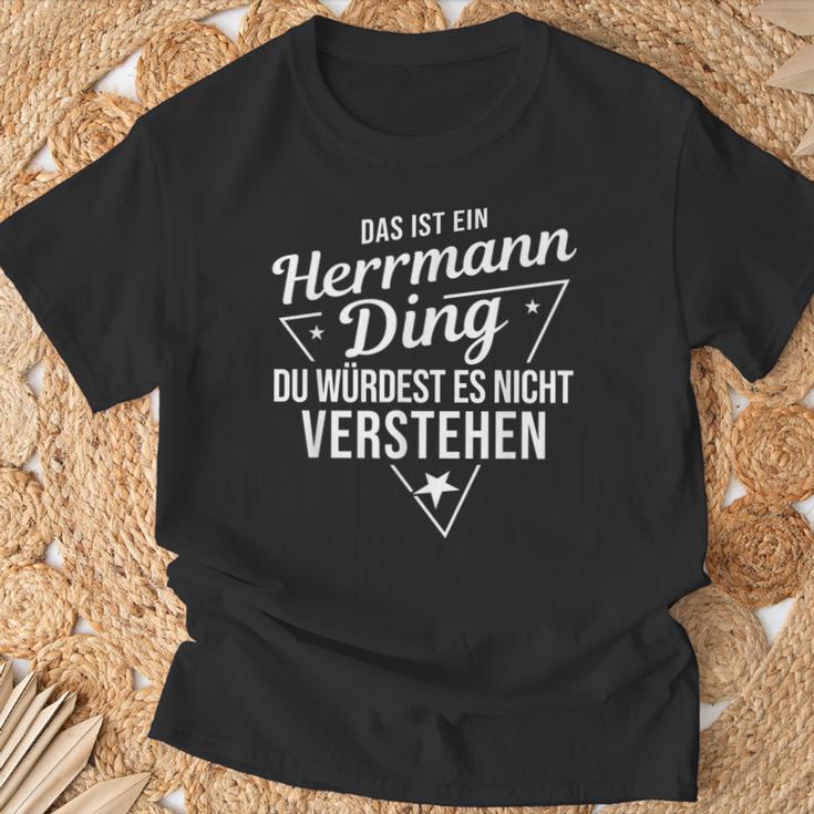 Das Ist Ein Herrmann Ding Du Würdest Es Nicht Understand T-Shirt Geschenke für alte Männer