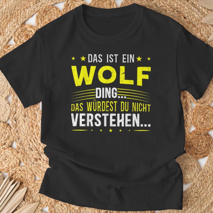 Das Ist Ein Wolf Ding Das Ist Ein Wolf Ding S T-Shirt Geschenke für alte Männer