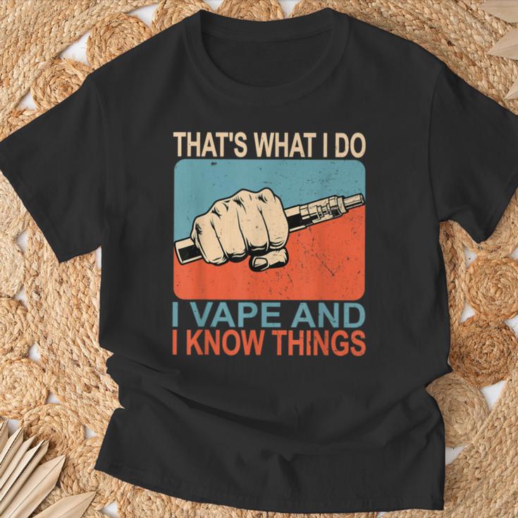 Das Ist Was Ich Mache Ichapere Und Ich Weiß Dinge T-Shirt Geschenke für alte Männer