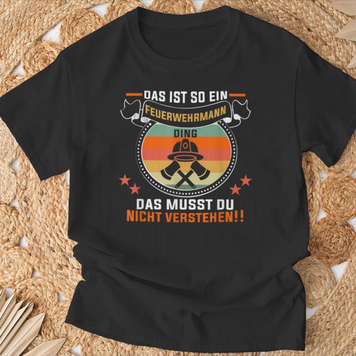 Das Ist So Ein Feuerwehrmann Ding Feuerwehr Feuerwehrmann T-Shirt Geschenke für alte Männer