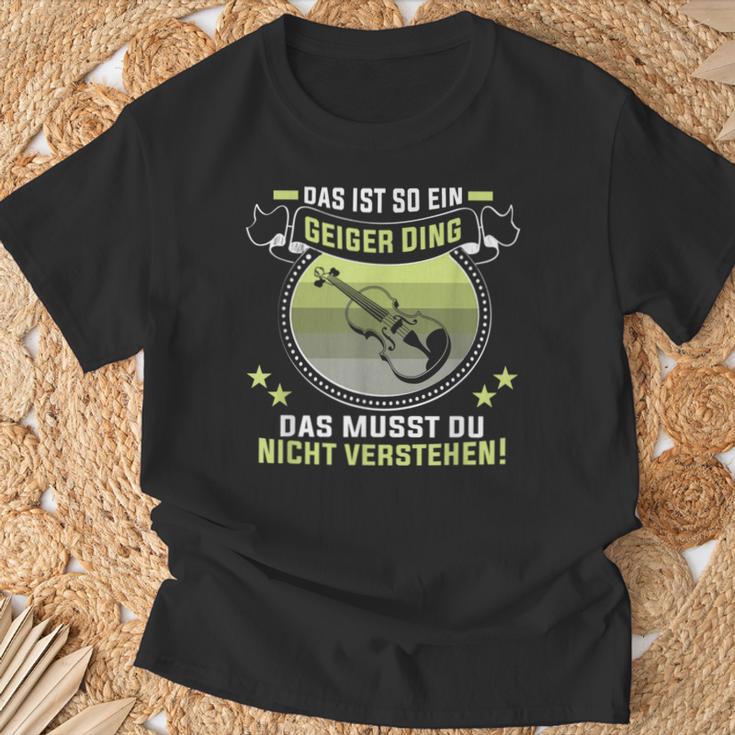 Das Ist So Ein Geiger Dingiolinist Geigenspieler T-Shirt Geschenke für alte Männer