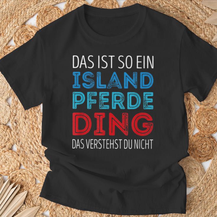 Das Ist So Ein Iceland Horse Ding Daserstandst Du Nicht T-Shirt Geschenke für alte Männer