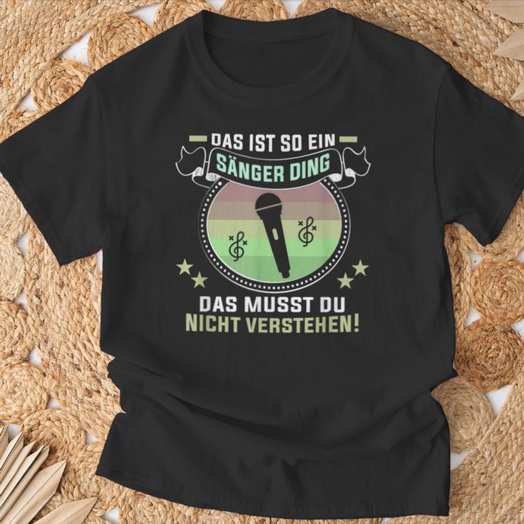 Das Ist So Ein Sänger Ding Musiker Singer S T-Shirt Geschenke für alte Männer