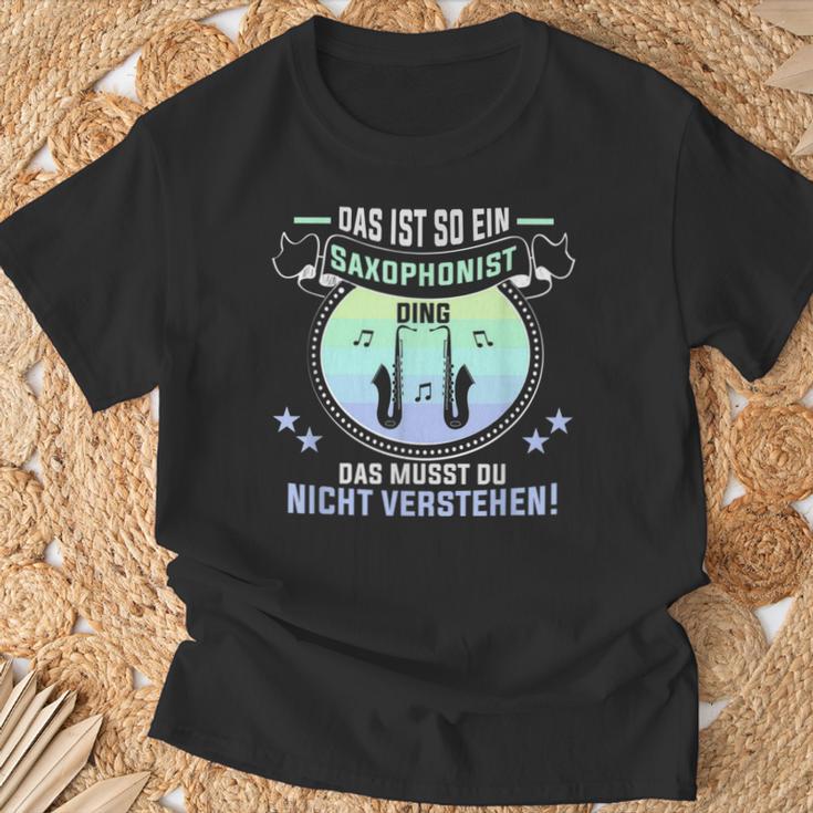 Das Ist So Ein Saxophonist Ding Saxophon Saxophonist T-Shirt Geschenke für alte Männer