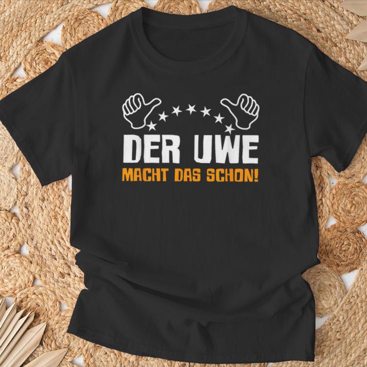 Der Uwe Macht Das Schon Lustig Sarcasmus Humour T-Shirt Geschenke für alte Männer