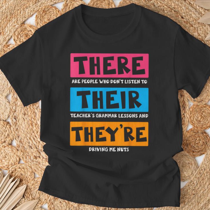 English Teacher Grammar T-Shirt Geschenke für alte Männer