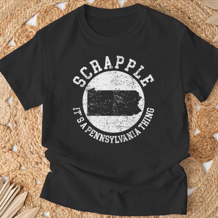 Es Ist Ein Pennsylvania-Ding Scrapple T-Shirt Geschenke für alte Männer