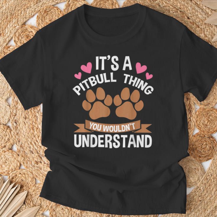 Es Ist Ein Pitbull-Ding Pitbull T-Shirt Geschenke für alte Männer