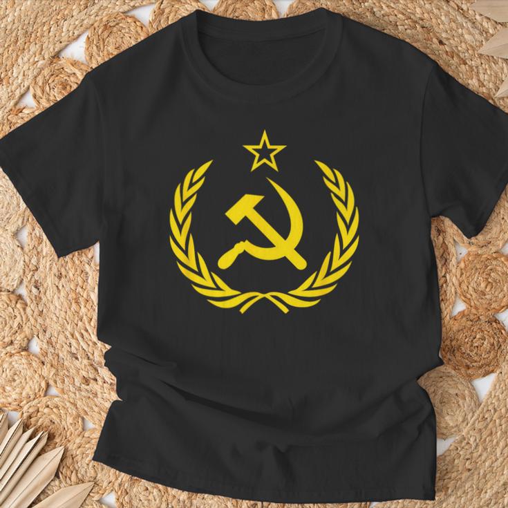 T-shirt CCCP Soviétique - Marteau Et Faucille - Tailles S à XL - Coton Rouge - Neuf