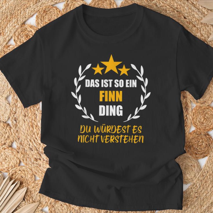 Finn Das Ist So Ein Finn Ding Name First Name Fun Slogan S T-Shirt Geschenke für alte Männer