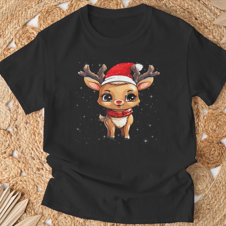 Rentier Weihnachts Red Nose Children's Women's T-Shirt Geschenke für alte Männer