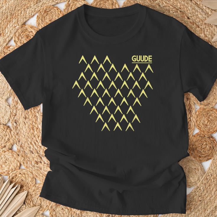 Guude Ribbed Abbelwoiglas Pattern Cider Bembel Hessen T-Shirt Geschenke für alte Männer