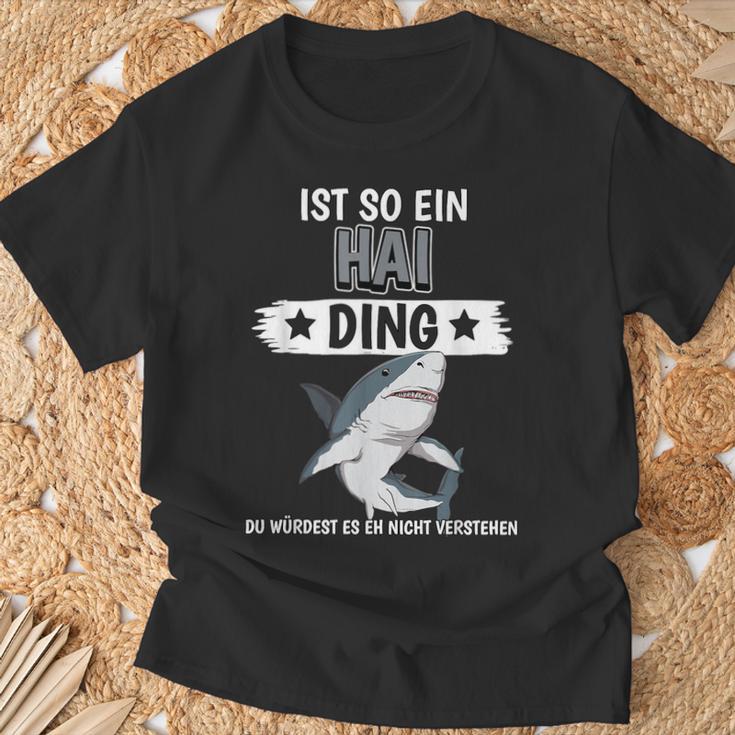 Haie Sachen Ist So Ein Hai Ding Hai T-Shirt Geschenke für alte Männer