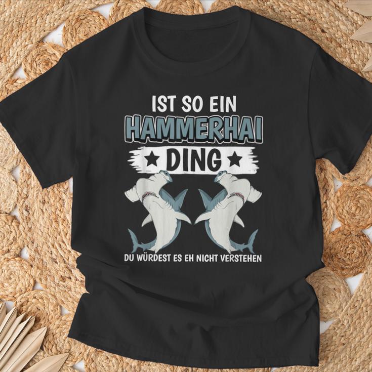 Hammerhaie Sachen Ist So Ein Hammerhai Ding Hammerhai T-Shirt Geschenke für alte Männer