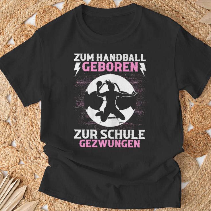 Handball Training Handballer Training Handball Girl's T-Shirt Geschenke für alte Männer