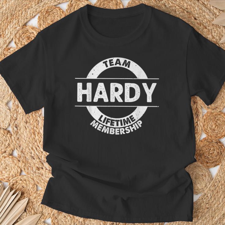 Hardy Geschenk Lustiger Nachname Familienbaum Geburtstag Wiedervereinigung Idee T-Shirt Geschenke für alte Männer